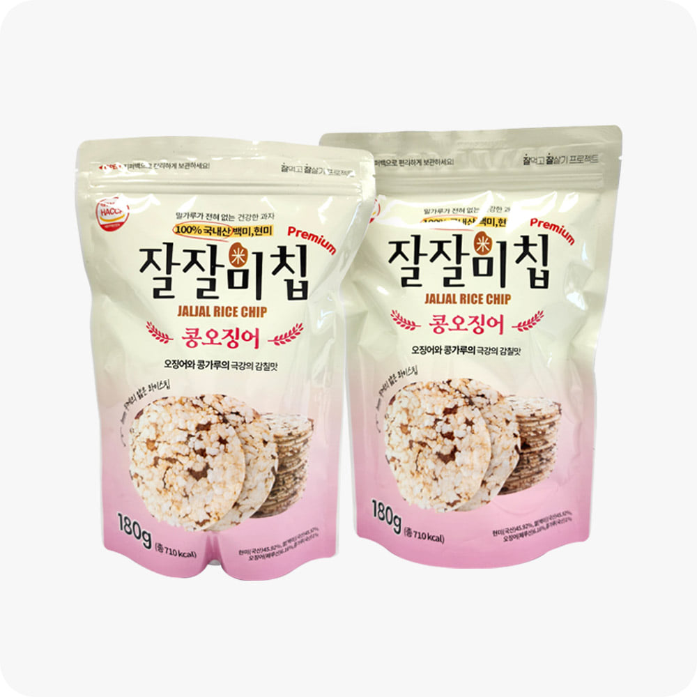 스위트영 잘잘미칩 콩오징어 180g 2봉